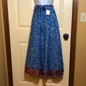 Reversible Authentic Sari Skirt NWT
